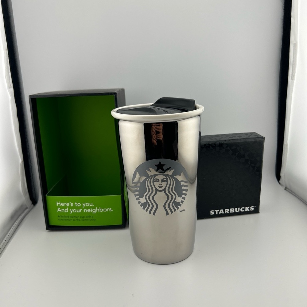 Starbucks Silver Travel Mug